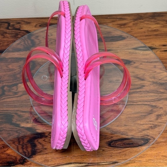 Nordstrom BP Viola Barbie Pink Braided Flat Slide Sandals - Picture 13 of 14